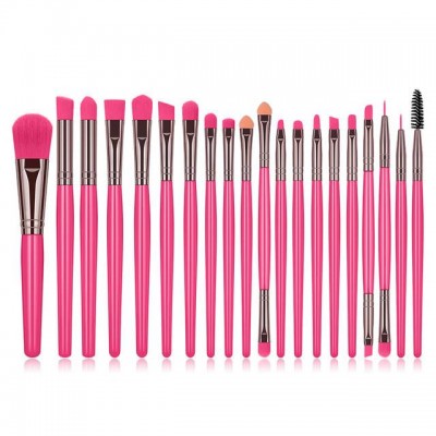 wholesale professional 20 Pcs makeup brush set,eyelash tools makeup cleaning brush